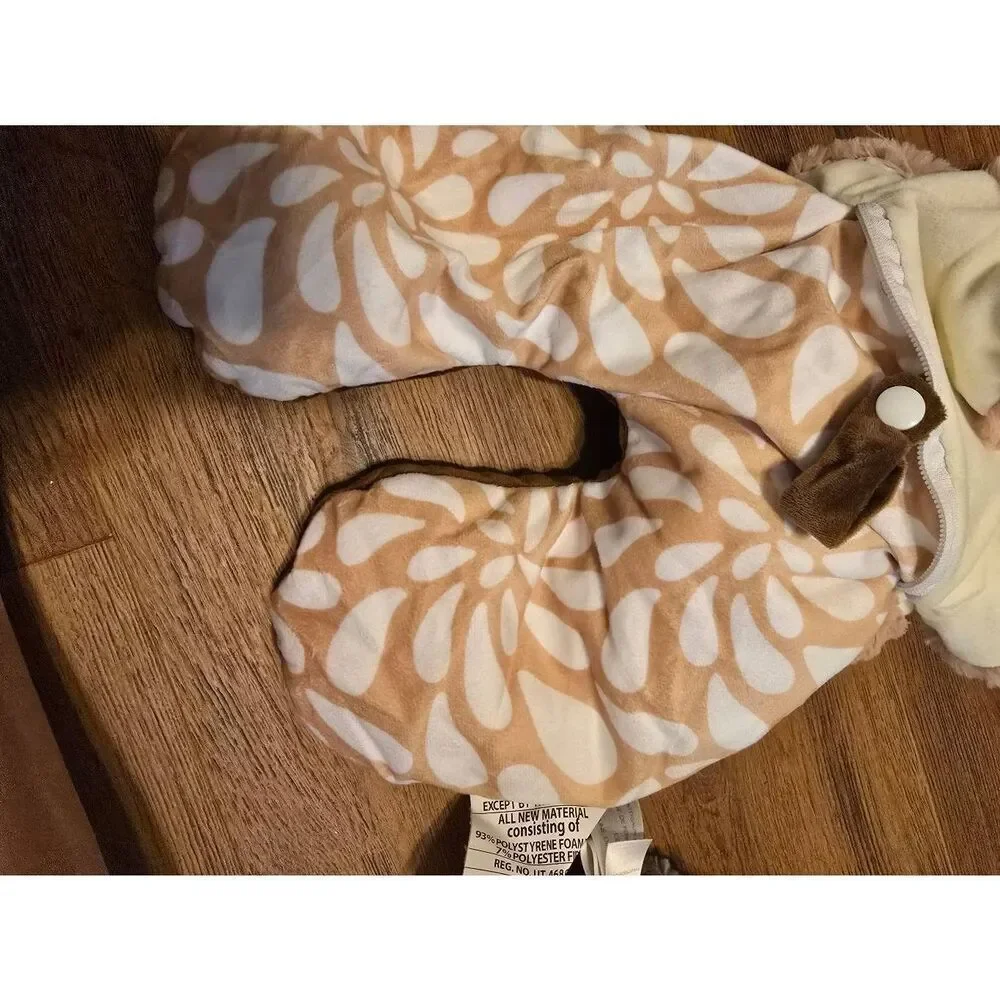 Sloth and Puppy‎ Dog Zip Up Travel Kids Neck Pillow Stuffies